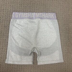 Gymshark Shorts Medium Grey Knit Flex 5" High Rise Seamless Contour Biker Active